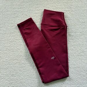 ALO Yoga High-Waist Burgundy Leggings